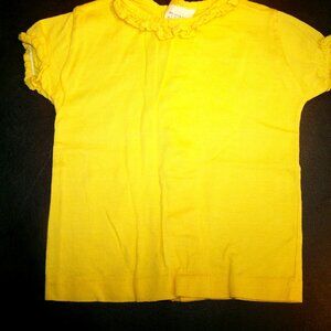 Size 12 month: Yellow Buster Brown Shirt and "House" Shirt with Surprise Zipper